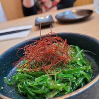 Seaweed salad with angel hair chilli at Umi in Edinburgh