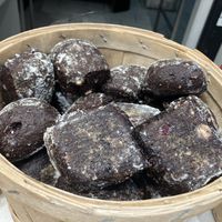 Chocolate charcoal raisins sweet bread  at Colombo in Milan