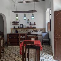 Inside at Jahazi Coffee House in Mombasa