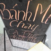 Notice at Banh Mi Chay Phe Van in Ho Chi Minh City