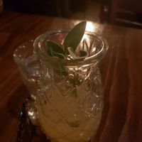 Dragon tatoo drink with tequila, sage, lemon...great! at Sneaky Pickle & Bar Brine in New Orleans
