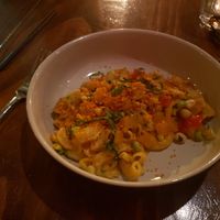 Mac and cheese made artisanal with veg at Sneaky Pickle & Bar Brine in New Orleans