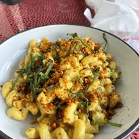 Yummy Mac and chz #Veganuary at Sneaky Pickle & Bar Brine in New Orleans
