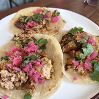 Tofu tacos  at Sneaky Pickle & Bar Brine in New Orleans