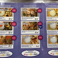 All dishes can be made with firm tofu.  at Kin_d Thai in Fredericia