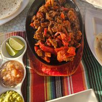 Seitan fajitas (a double portion) at My Mexican Lounge  in Tenerife