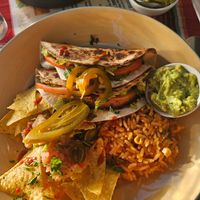 Veggie quesadillas, homemade guacamole and salsa at My Mexican Lounge  in Tenerife
