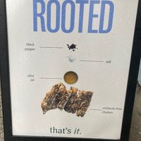 Placard  at Rooted in New York City