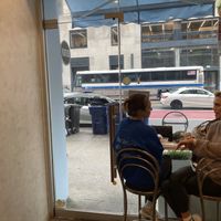 This is all the seating insidee  at Rooted in New York City