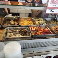 Dishes for mixed veggies rice at Ci Yuan Food Vegetarian - 慈緣素 in Kuching