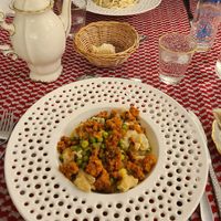 Gnocchi alla "nduja" e pici at Osteria Tarilli in Comano