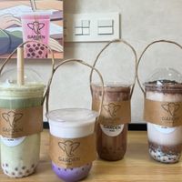 Upcharche free plant based milks  at Garden Boba in Granada
