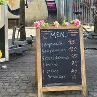 Vegan menu  at La Chica Mala in Copenhagen