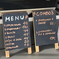 Great menu  at La Chica Mala in Copenhagen