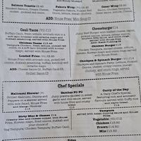 Lunch menu (March 2025) at PERK in Largs