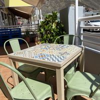 Outdoor seating  at Ca'Yeya Café in La Palma