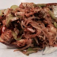 tempeh hoagie (vegan) at Mellow Mushroom in Chattanooga