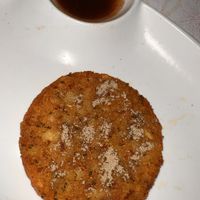 Potato fritter thingy with chaat masala, delicious!!  at Bundi Vilas in Bundi