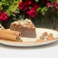 vegan gluten free refined sugar free refined oil free apple cinnamon dry cake at The Gut Feeling in Jaipur