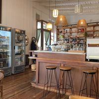 Seating and bar area  at Fibra - La Semillería in Viedma