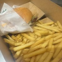 Vegan burger   at Goldies  in Dusseldorf