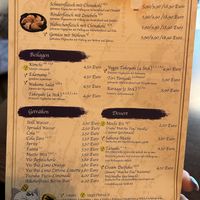 Gyoza and sides menu  at Burari in Wiesbaden - Ramen und Dumpling's Bar in Wiesbaden