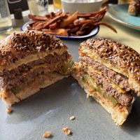 Vegan burger - March ‘25  at Hills in Brecon