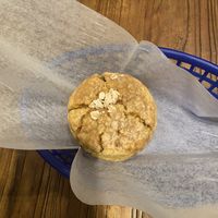 Vegan maple oat scone  at Mookie's at Mugford in Marblehead