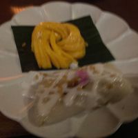 Mango and sticky rice at Valla Table in New York City