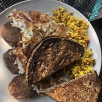 Classic vegan breakfast with tofu scramble!  at French Meadow Bakery & Cafe in Minneapolis