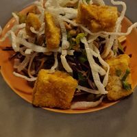 Thai tofu noodles at Cozy in Vilnius