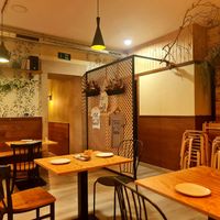 The restaurant before it gets busy. at Entre Pedras in Santiago De Compostela