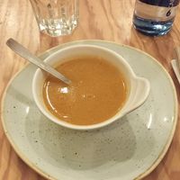 Crema de verduras at Entre Pedras in Santiago De Compostela