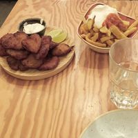 Cogumelos rebozados e 1/2 de patacas at Entre Pedras in Santiago De Compostela