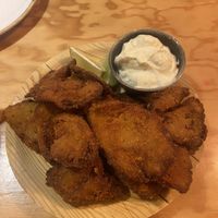 Mushrooms with aioli   at Entre Pedras in Santiago De Compostela