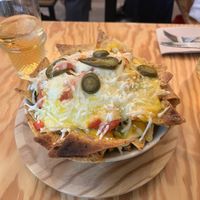 Nachos con queso  at Entre Pedras in Santiago De Compostela
