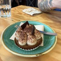 Tiramisu cake  at Entre Pedras in Santiago De Compostela