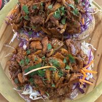 Tostas de pulled pork   at Entre Pedras in Santiago De Compostela