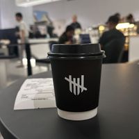 Hot oat cappuccino   at Perk Coffee in Bangkok