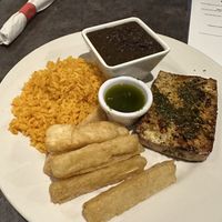 Tofu steak which comes with 2 sides  at FuegoMundo in Sandy Springs