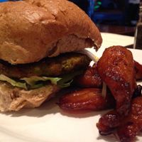 Veggie burger at FuegoMundo in Sandy Springs