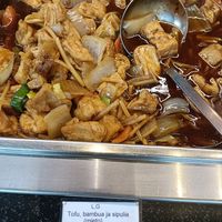 Chinese tofu dish in buffet. at Mandarin Palace in Espoo