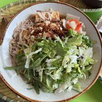 Rice noodles with tofu  at Bamboo's Streetfood in Leipzig
