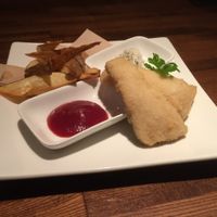 Fish and chips at Organic Plus in Sapporo