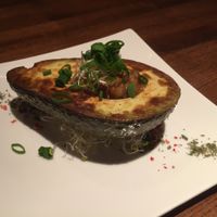 Miso avocado at Organic Plus in Sapporo