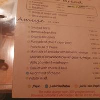 Menu at Organic Plus in Sapporo