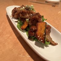 Fried “chicken"  at Organic Plus in Sapporo