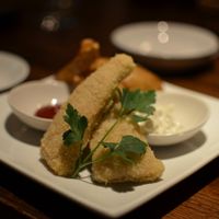 Millet 'fish' and chips at Organic Plus in Sapporo