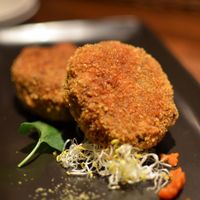 Rice croquette at Organic Plus in Sapporo