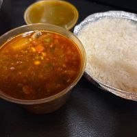 Vegetable Curry and basmati ricee  at Masala House  in Raleigh